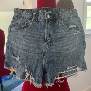 Distressed Jean Shorts